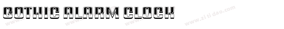 Gothic Alarm Clock字体转换